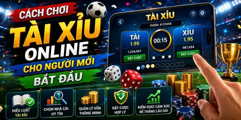 Cách chơi tài xỉu online cho người mới bắt đầu